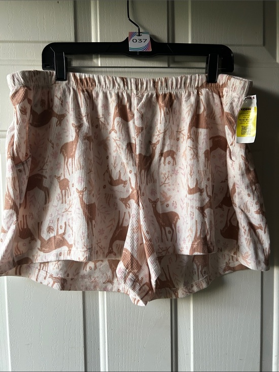 LC Lauren Conrad Other - LC Lauren Conrad Pink and Brown Deer Print Sleep Shorts